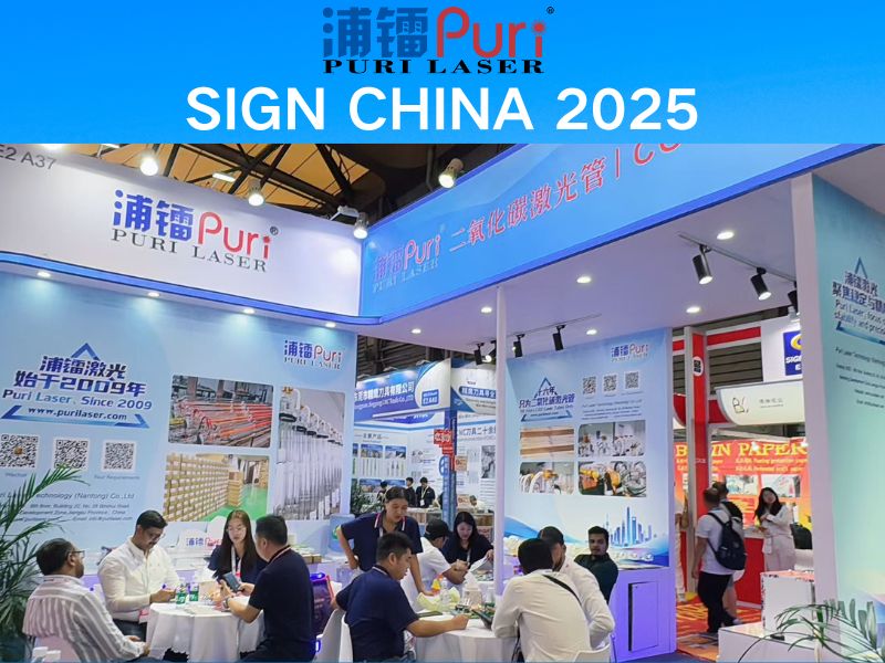 Puri Laser at SIGN CHINA 2025 — High-Performance CO₂ Laser Tubes on Display